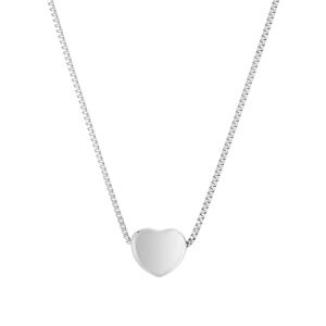 MATY OUTLET -Collier acier coeur 45 cm