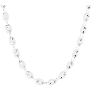 Collier argent 925 maille grain de cafÃ© 50 cm- MATY