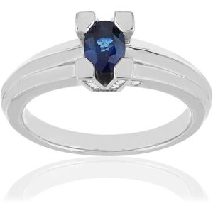 Bague VAN BRILL or blanc 750, saphir, diamants.- MATY 49-50,51-52,53-54,55-56,57-58,59-60,61-62