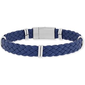 Bracelet cuir bleu- MATY