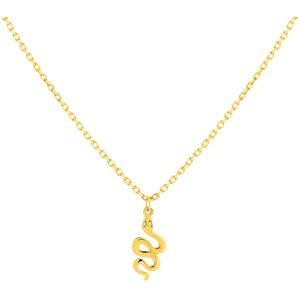 Collier or 375 jaune, motif serpent 45 cm- MATY