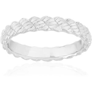 Bague argent 925 torsadÃ©e effet cordage- MATY 49-50,51-52,53-54,55-56,57-58,59-60