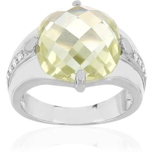 Bague argent 925 zirconias vert clair et blanc- MATY 49-50,51-52,53-54,55-56,57-58,59-60,61-62,63-64