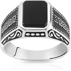 Bague argent 925 onyx imitation rectangulaire- MATY 53-54,55-56,57-58,59-60,61-62,63-64,65-66,67-68,69-70,71-72