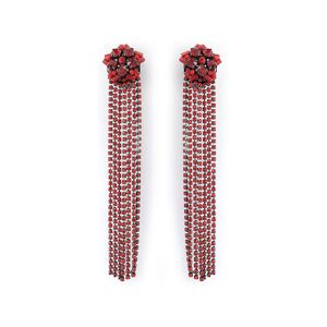 MATY OUTLET -Clips d'oreilles fantaisie rouge