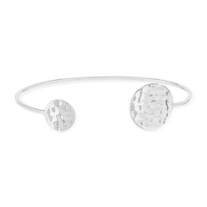 Bracelet argent 925 motif cercle martelÃ© 58 mm- MATY