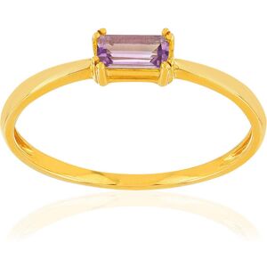 Bague or 375 jaune amethyste- MATY 49-50,51-52,53-54,55-56,57-58,59-60,61-62,63-64