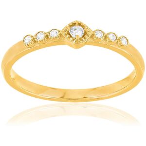 Bague plaquÃ© or jaune zircons- MATY 49-50,51-52,53-54,55-56,57-58,59-60,61-62,63-64