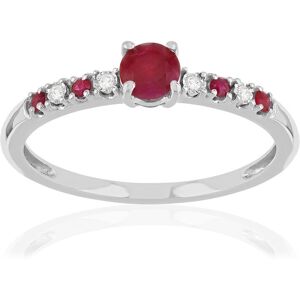 Bague or 375 blanc rubis- MATY 49-50,51-52,53-54,55-56,59-60,57-58,61-62,63-64