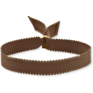 Bracelet ruban chocolat 21cm- MATY