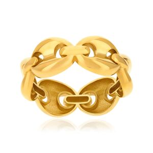 Bague or 375 jaune maille grain de cafÃ©- MATY 49-50,51-52,53-54,55-56,57-58,59-60,61-62