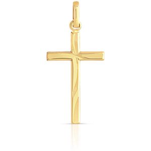 Pendentif croix or 750 jaune- MATY