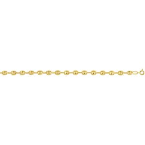 Bracelet or 375 jaune maille grain de cafÃ© 18,5 cm- MATY