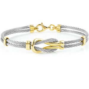 Bracelet acier et or 375 jaune- MATY