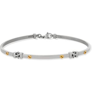 MATY OUTLET -Bracelet acier et or jaune 375