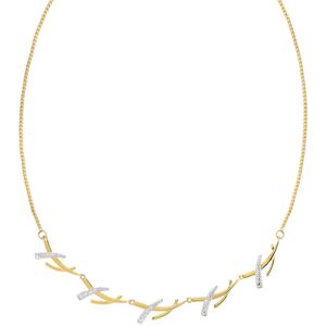 Collier plaquÃ© or 2 tons branche 45 cm- MATY