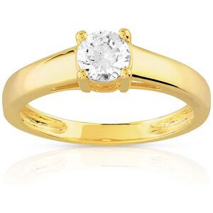 Bague solitaire or 750 jaune diamant 50/100e de carat- MATY 58,53,49,50,48,61,62,51,52,54,55,56,57,59,60