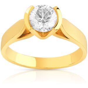 Solitaire or 750 jaune diamant 1 carat- MATY 48,49,50,51,52,53,54,55,56,57,58,59,60,63,64,65,66,61,62