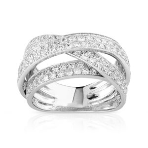 Bague or 750 blanc diamant 1,70 carat- MATY 50,51,52,53,54,55,56,57,58,59,60,61,62