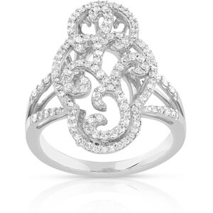 MATY OUTLET -Bague or 750 blanc diamant 50,51,52,55,61,62,56,59,53,54,57,58,60