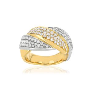 Bague 2 ors 750 diamant- MATY 48,49,50,51,52,53,54,55,56,57,58,59,60