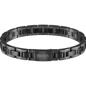 Bracelet homme Boss acier noir 20 cm- MATY