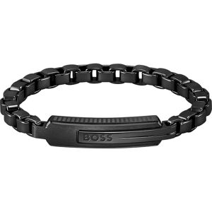 Bracelet homme Boss acier noir 17,5 cm- MATY