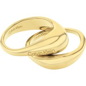 Bague CALVIN KLEIN acier dorÃ©- MATY 53-54