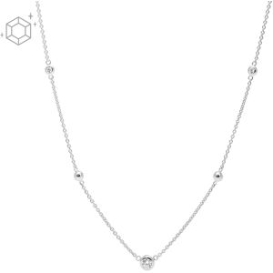 Collier FOSSIL argent 925 zirconias 45 cm- MATY