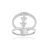 Bague argent 925 triangles zirconias- MATY 47-48,49-50,51-52,53-54,55-56,57-58,59-60,61-62