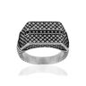 MATY OUTLET -Bague acier motif reptile 59-60,61-62,63-64,65-66