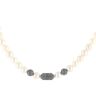 Collier perles de culture de Chine et perles argent 48cm- MATY