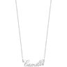 Collier argent 925 maille forÃ§at prÃ©nom personnalisable 41,5 cm- MATY