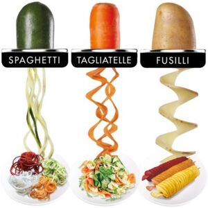 L'accessoire MAGIMIX Spiral Expert est un appareil vraiment original puisqu'il permet de découper facilement les légumes en spirale et comme des pâtes ! Créez des légumes en spirale ! Vous aimez les légumes et vous avez envie de les cuisiner d'une manière différente image
