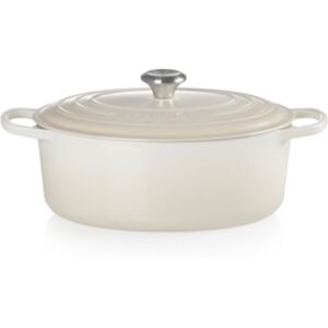 Cocotte ovale LE CREUSET 31 cm meringue