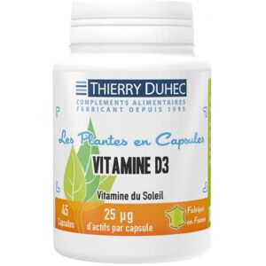 Thierry Duhec Vitamine D3 25 µg/1000 UI : Conditionnement - 180 capsules