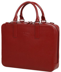 Laurige Sac ordinateur en cuir Laurige High-Tech 13 pouces Rouge