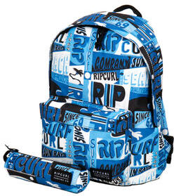 Rip Curl Sac à dos Rip Curl Sun Rays Dome + Trousse White/Blue bleu Rip Curl Sac à dos Rip Curl Sun Rays Dome + Trousse White/Blue bleu