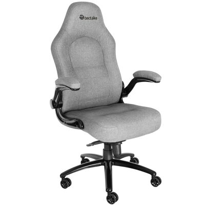 tectake Chaise de bureau ergonomique SPRINGSTEEN - gris