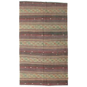 Noue a la main. Origine: Turkey Kilim Vintage Turquie Tapis 150X260 Vintage Tapis De Laine Rouge/Gris Petit Tapis