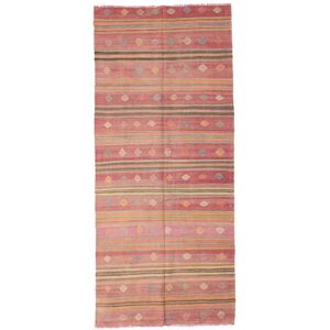 Noue a la main. Origine: Turkey Tisse À La Main Kilim Vintage Turquie 163X380 Vintage Tapis De Laine Orange/Rouge Tapis