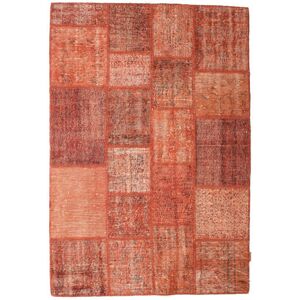 Noue a la main. Origine: Turkey Tapis Patchwork Tapis 138X201 Orange/Rouge (Laine, Turquie)