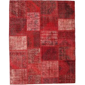 Noue a la main. Origine: Turkey Fait Main Patchwork 198X251 Tapis De Laine Rouge/Rouge Fonce Tapis