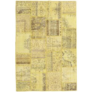 Noue a la main. Origine: Turkey 158X234 Tapis Patchwork Tapis Moderne Fait Main Jaune (Laine, Turquie)