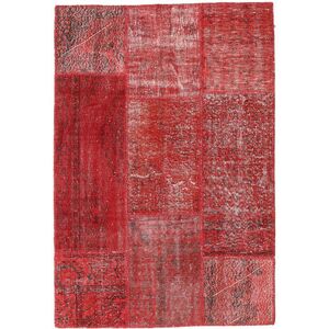 Noue a la main. Origine: Turkey Patchwork Tapis 140X200 Tapis De Laine Rouge Petit Tapis