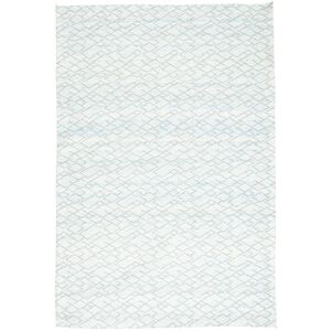 RugVista Tisse À La Main Jakart Kilim 120X179 Blanc/Petrole Clair Petit Tapis