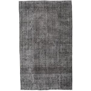 Noue a la main. Origine: Turkey Fait Main Colored Vintage Tapis 156X270 Vintage Tapis De Laine Gris/Gris Fonce Petit Tapis