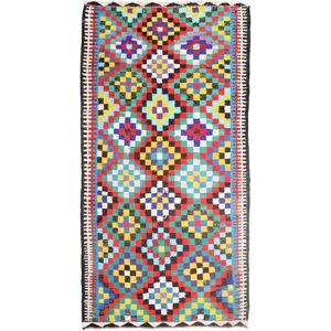 Noue a la main. Origine: Persia / Iran 183X360 Tapis D'orient Kilim Tapis Tapis De Couloir Rouge/Beige (Laine, Perse/Iran)