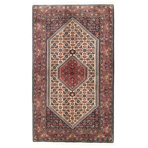 Noue a la main. Origine: Persia / Iran 89X148 Tapis Bidjar Zanjan Tapis D'orient Fait Main Rouge/Rouge Fonce (Laine, Perse/Iran)