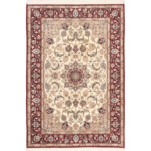 Noue a la main. Origine: Persia / Iran 113X163 Petit Ispahan Chaîne De Soie Tapis